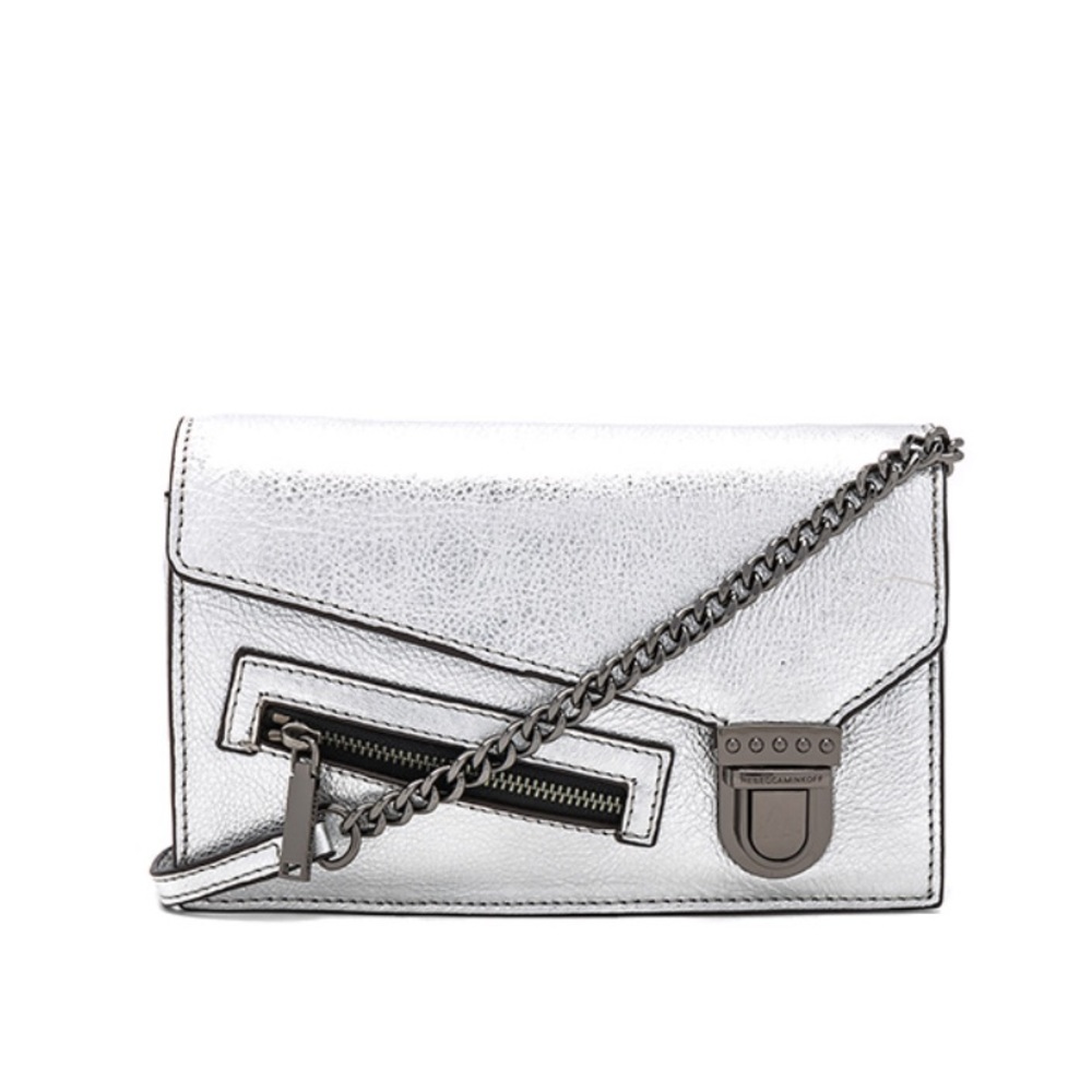 rebecca minkoff jamie small crossbody silver